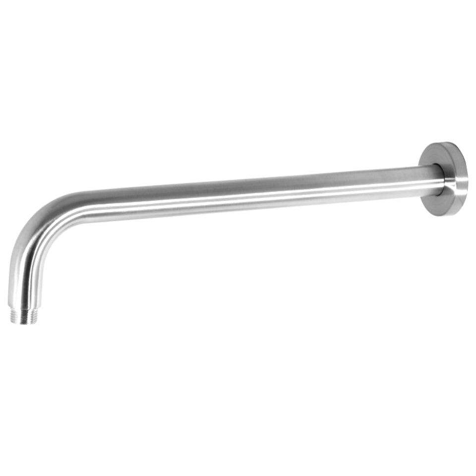 Shower Arm Brushed Stainless Steel 400mm-Exclusive Tiles