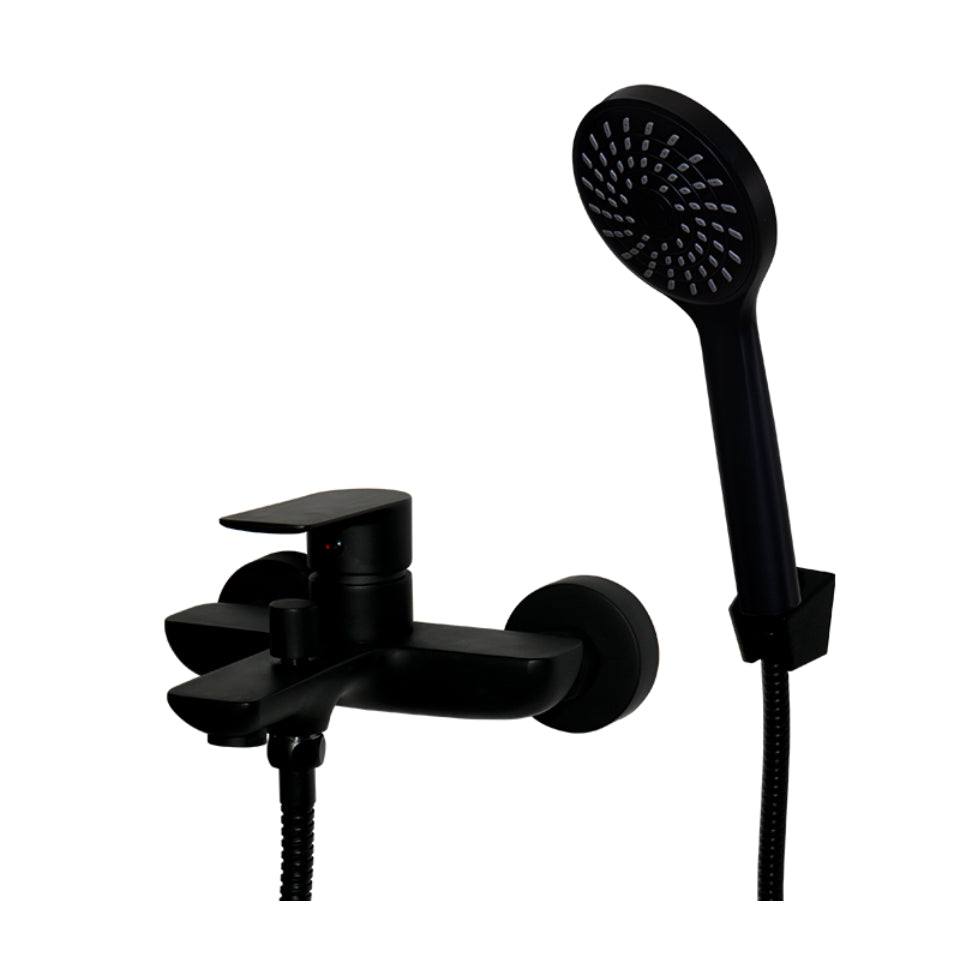 Bath Mixer Wall Type With Std Offset - Dune Black-Exclusive Tiles