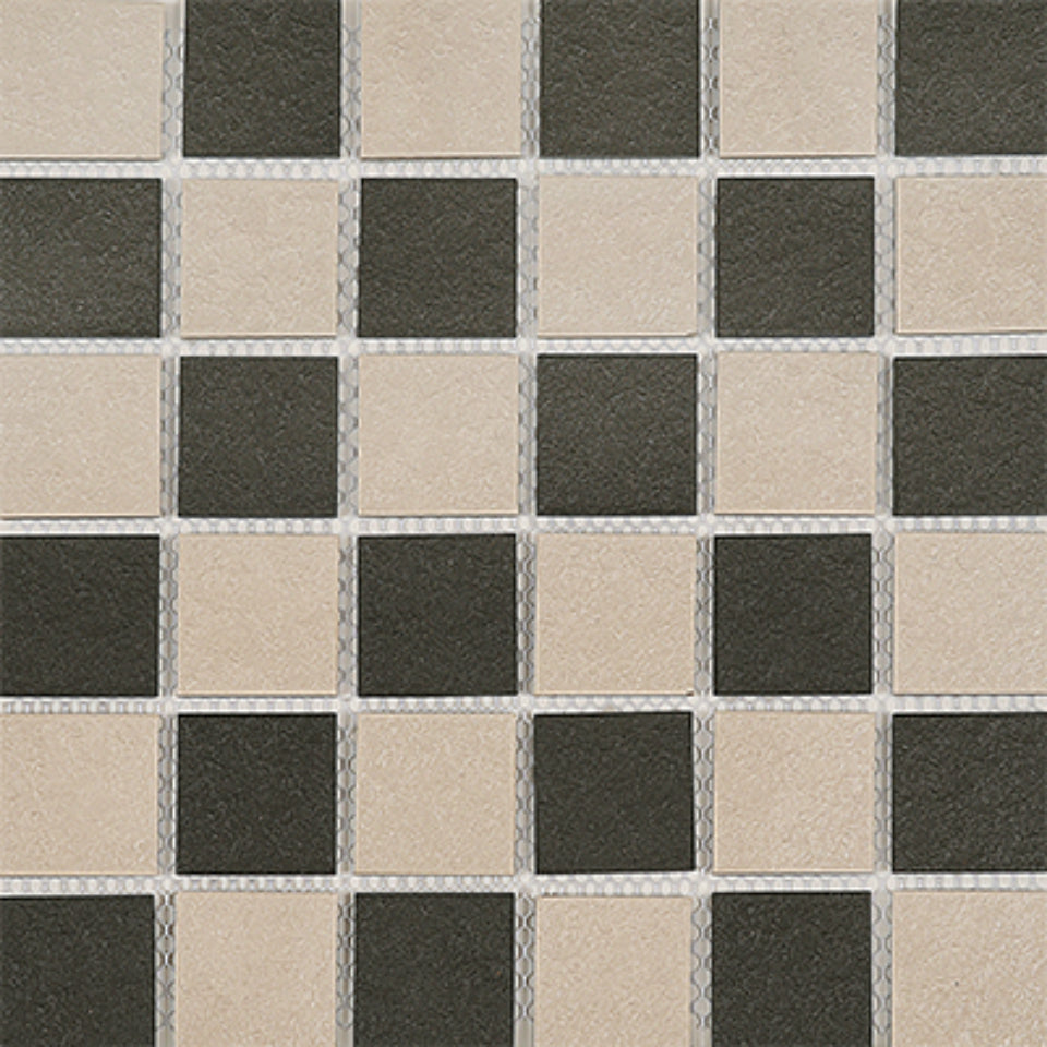 Chess Black White Anti-Slip Porcelain 300x300mm-Porcelain-Exclusive Tiles