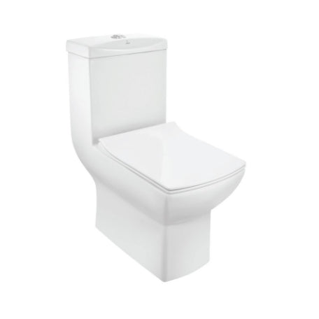 Lyric Single Piece Toilet , Soft Close Seat Cover And Cistern Fittings-Toilets & Bidets-Exclusive Tiles