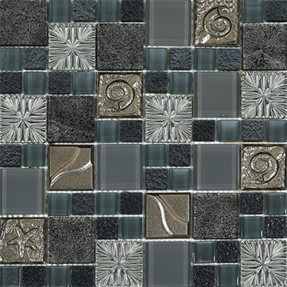 Midnight 300x300mm-Mosaic Tiles-Exclusive Tiles