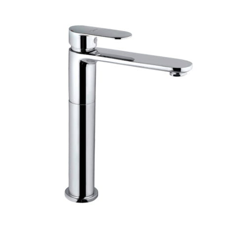 Opal Single Lever High Neck Basin Mixer Without Pop Up Waste-Faucets-Exclusive Tiles