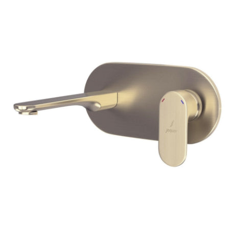 Opal Single Lever Wall Mounted Basin Mixer without Concealed In-Wall - Gold Dust-Faucets-Exclusive Tiles