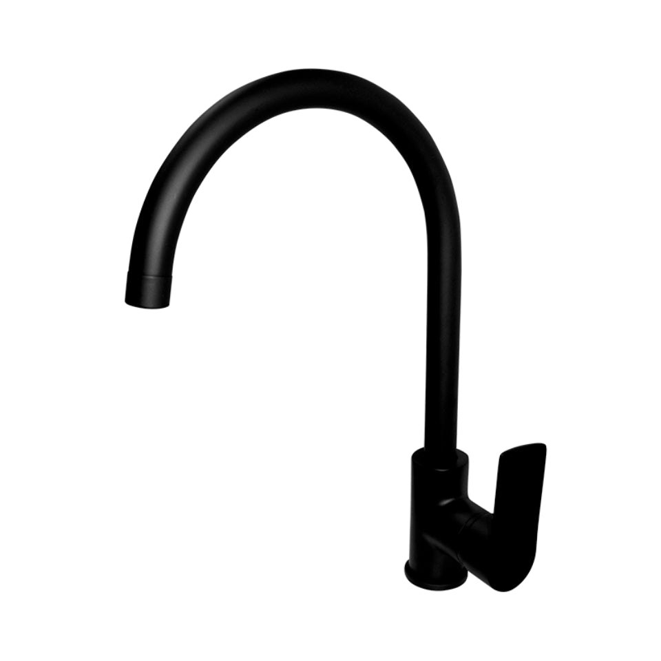 Single Hole Sink Mixer J Spout - Dune Black-Exclusive Tiles